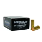Double Tap DT Snake Shot, black ammunition box with two brass cartridges