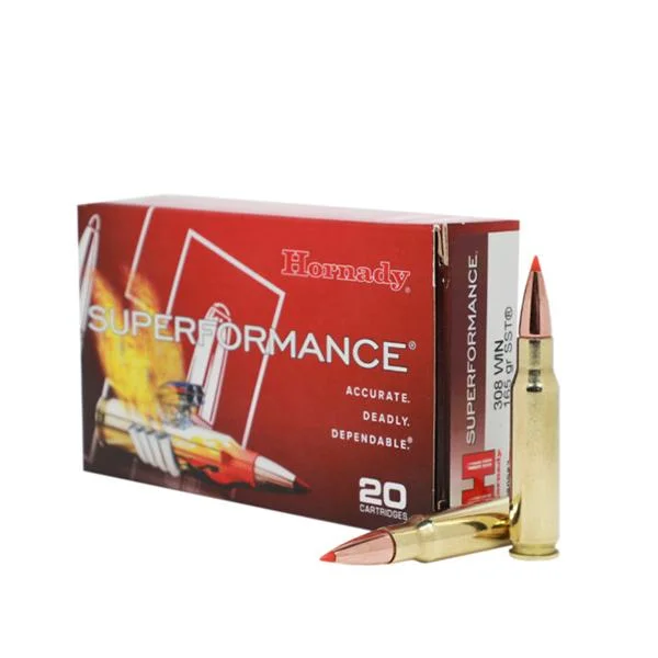 Hornady Mfg Hornady Superformance Rifle Ammunition .308 Win 165 gr SST 2840 fps 20/ct