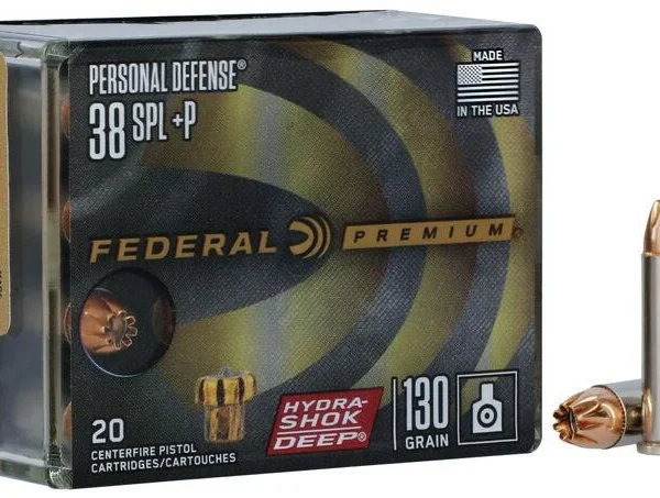 Federal Cartridge Co. Federal Personal Defense Hydra-Shok Deep .38 Spl +P 130gr JHP 900 fps 20/ct