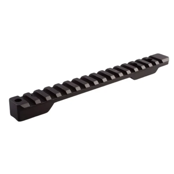 Talley CVA Paramount Picatinny Rail Base, black angled top view with multiple slots