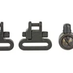 ALLEN SWIVELS PUMP/SA SHTGN black, front view, pair with mounting screw and cap