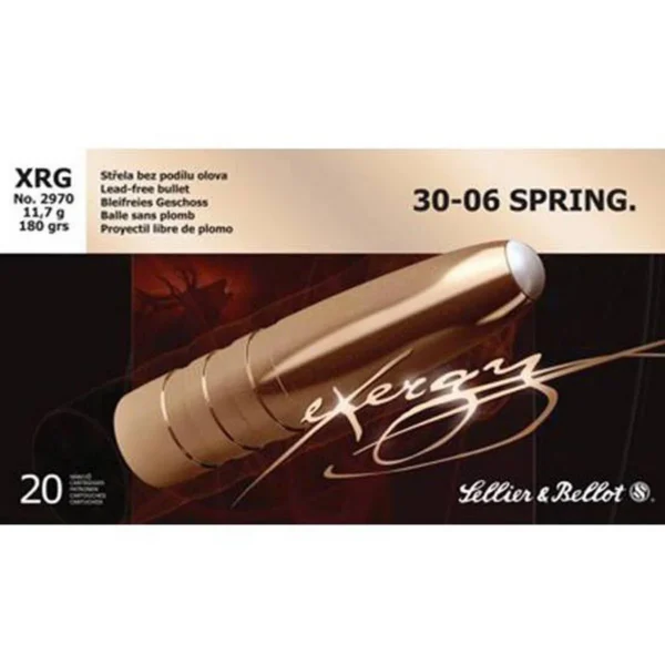 Mag-Tech/Sellier- Bellot Sellier & Bellot eXergy Blue Solid Copper 30-06 180gr SP 20/rd