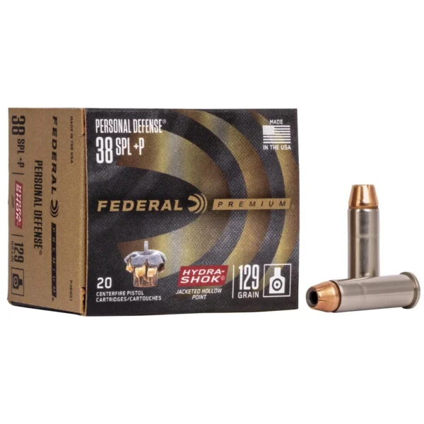 Federal Cartridge Co. Federal Premuim Personal Defense Handgun Ammunition 38 Spl 129gr JHP 950 fps 20/ct
