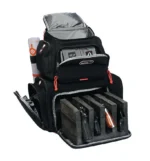 G-Outdoors Handgunner Backpack, open black backpack with divided handgun cradle and pockets