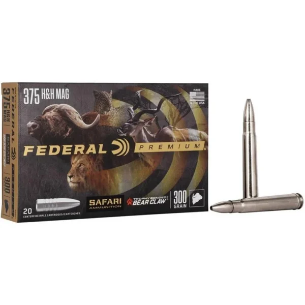 Federal Cartridge Co. Federal Premium Cape-Shok Rifle Ammunition .375 H&H 300 gr TBBC 2400 fps - 20/ct