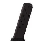 Hi-Point Firearms MAG HI-PT 9MM CARBINE 10RD black magazine, angled side view