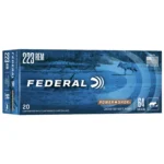 Federal Cartridge Co. Federal Power-Shok Rifle Ammunition .223 Rem 64 gr SP 3050 fps 20/ct