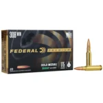 Federal Cartridge Co. Federal Premium Gold Medal Sierra MatchKing Rifle Ammunition .308 Win 175 gr BTHP 2600 fps - 20/ct
