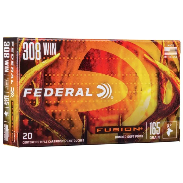 Federal Cartridge Co. Federal Fusion Rifle Ammunition .308 Win 165 gr BTSP 2700 fps - 20/ct