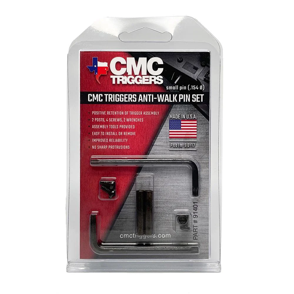 primary-48062 CMC Anti-Walk Pin Set Small Pins, front view in clear retail packaging with red and black insert