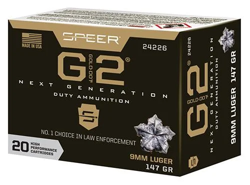 Speer Ammunition SPR GOLD DOT G2 9MM 147GR 20/200