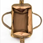 Full Forge Range Tool Bag, tan bag viewed from above with main compartment open