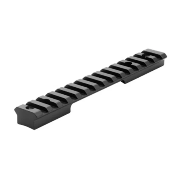 Leupold BackCountry 1-Piece Cross-Slot Base Tikka T3/T3x 20 MOA Matte, black angled top view