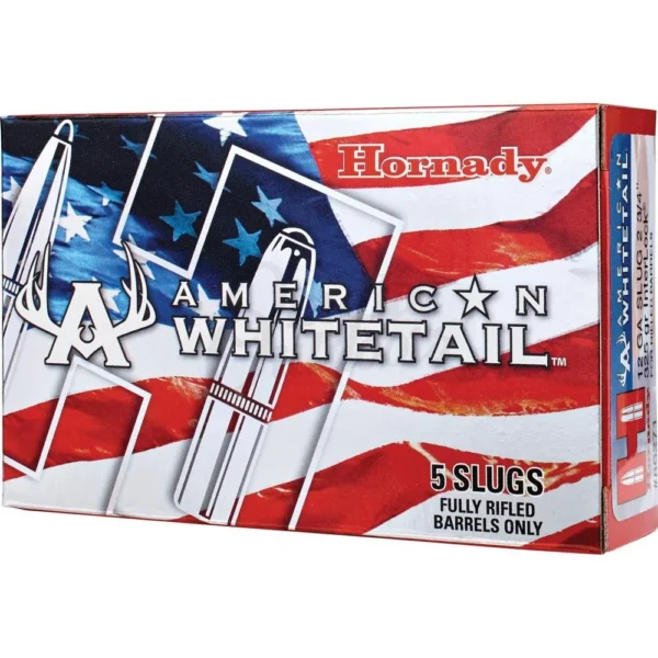 Hornady Mfg Hornady American Whitetail Shotshell 12 ga 2-3/4" 325 gr 1825 fps Slug 5/ct