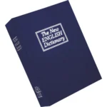 Bulldog Cases Deluxe Diversion Book Safe, blue closed book styled as an English dictionary