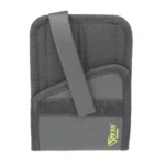 Sticky Holsters Travel Mount black right-hand mount with securing strap, front view