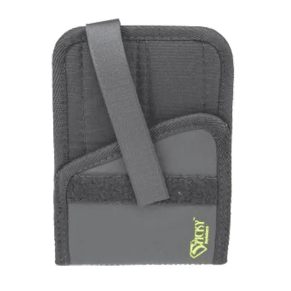 Sticky Holsters Travel Mount black right-hand mount with securing strap, front view