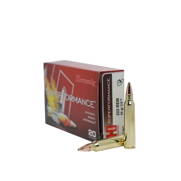 Hornady Mfg Hornady Superformance Rifle Ammunition .223 Rem 50gr CX SPF 3300 fps 20/ct