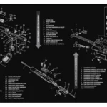 Gsm TekMat AR-10, black rectangular gun cleaning mat with white AR-10 diagram and parts list