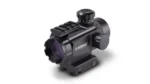 Konus KONUSIGHT Multi-Reticle Tactical Red Dot Sight, black optic at front-left angle