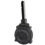 Promag Hi-Point 4595TS Magazine, front view of black polymer drum with long feed tower