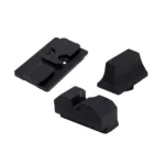 XS Sights XS MNLST OP MNT black optic mount and sight components shown from angled views
