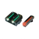 Truglo Fiber-Optic Sights black front and rear sights with red and green inserts