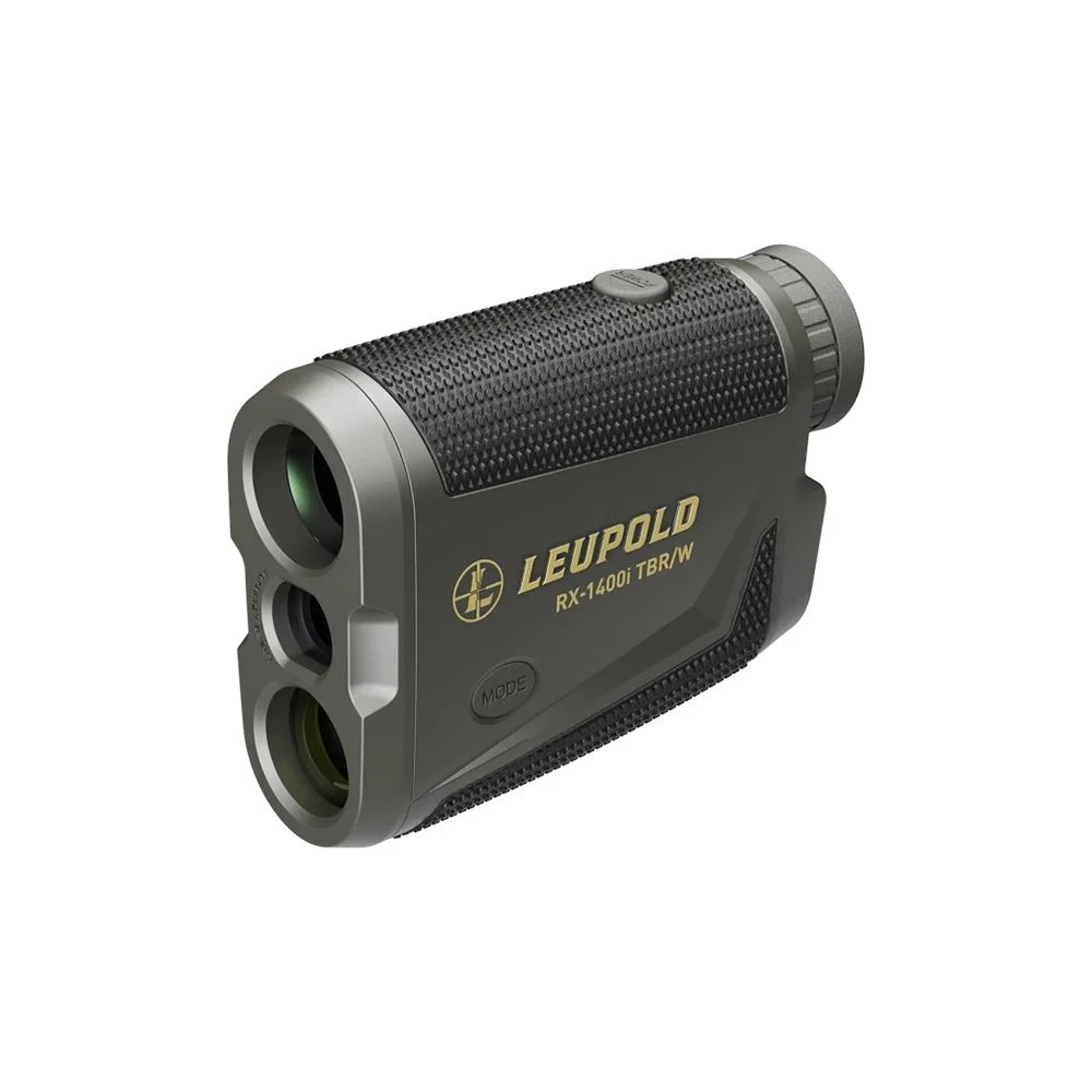 primary-48281 Leupold RX-1400i TBR/W Gen 2, black and gray rangefinder in angled front view