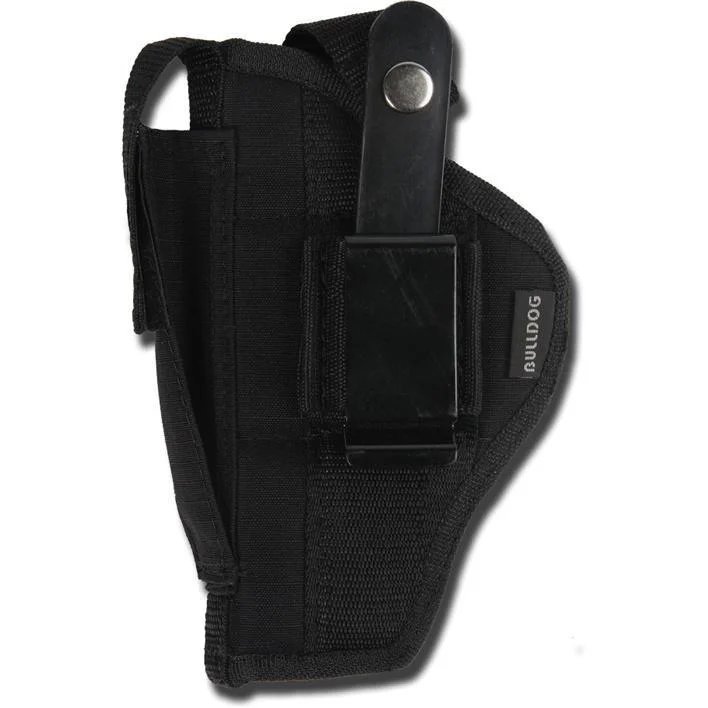 primary-48290 Bulldog Cases Bulldog Extreme Handgun Holster with Belt Loop and Clip for Compact Autos with 2.5-3.75" Barrels Black Ambi