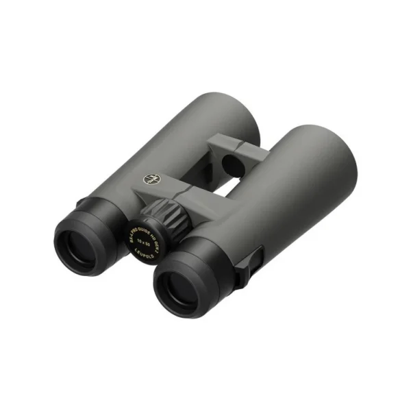 Leupold BX-4 Pro Guide HD, front three-quarter view in shadow grey with focus wheel