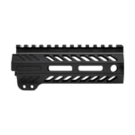ANGSTADT ULTRA LIGHT 5.5-inch M-LOK, left-side view of black slotted handguard with top rail