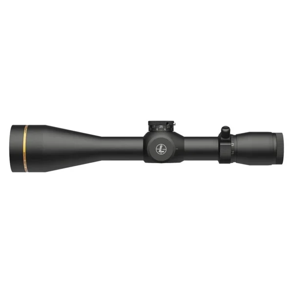 Leupold VX-4HD Rifle Scope, matte black side view with large objective and adjustment turrets