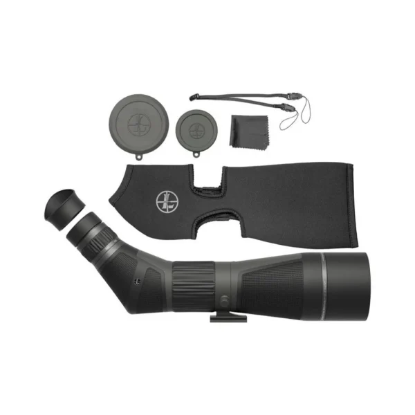Leupold LEUP SX4 PROGUIDE HD G2, black angled spotting scope with covers, case and accessories