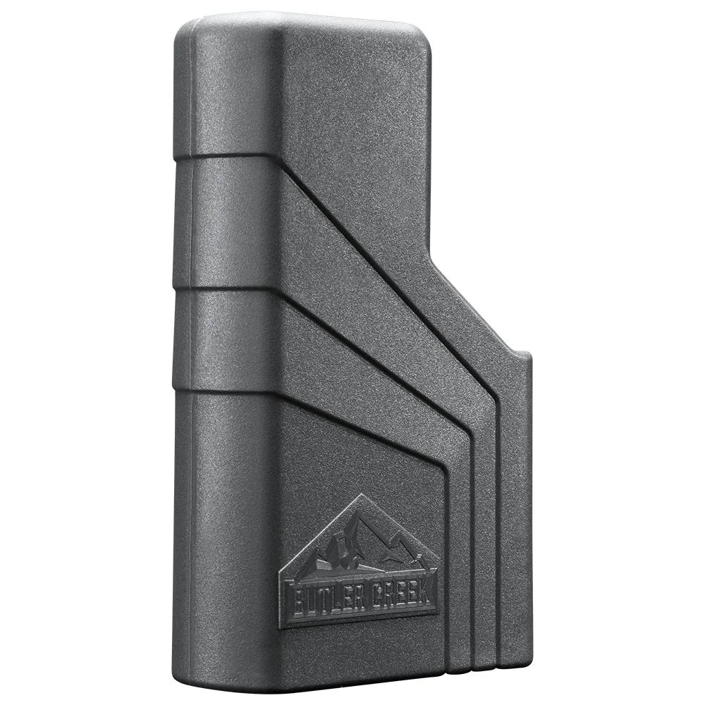 primary-48403 Butler Creek BTLR CRK ASAP PSTL LDR SINGLE STACK, black front view with molded grooves