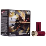 Federal HI-BIRD, black ammunition box with flying bird artwork and two red shells