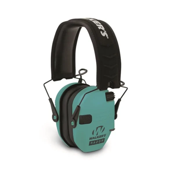 Walkers Game Ear Walker's Razor Slim Shooter Folding Muff-Teal