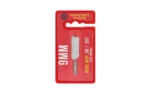 Shooters Choice 9mm Mop, white cleaning mop in red retail packaging, front view