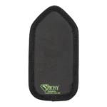 Sticky Holster Comfort Pad SM, black rounded fabric pad shown from front