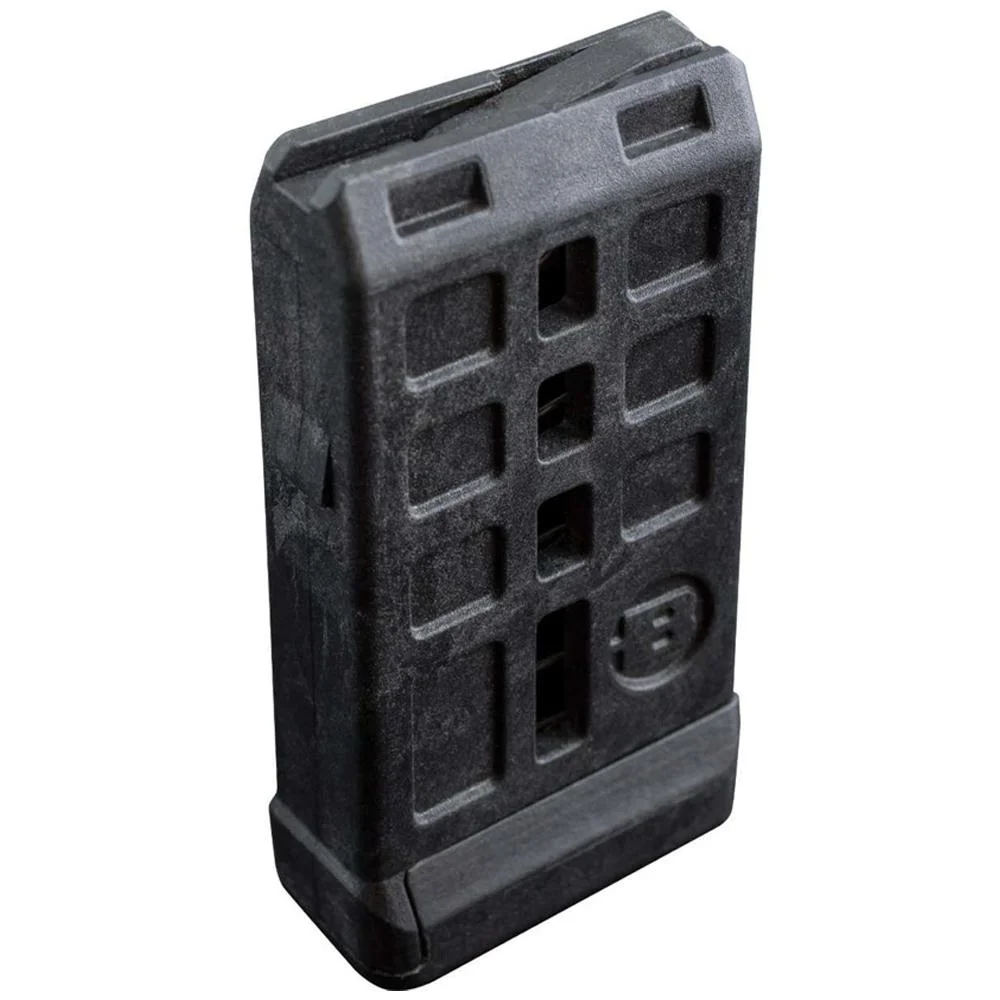 primary-48503 Bergara BMR Magazine, black front view with rectangular grid texture