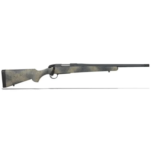 Bergara Rifles Bergara Ridge Wilderness Rifle .308 Win 4rd Magazine 18" Barrel Tan/Gray Speckled Stock