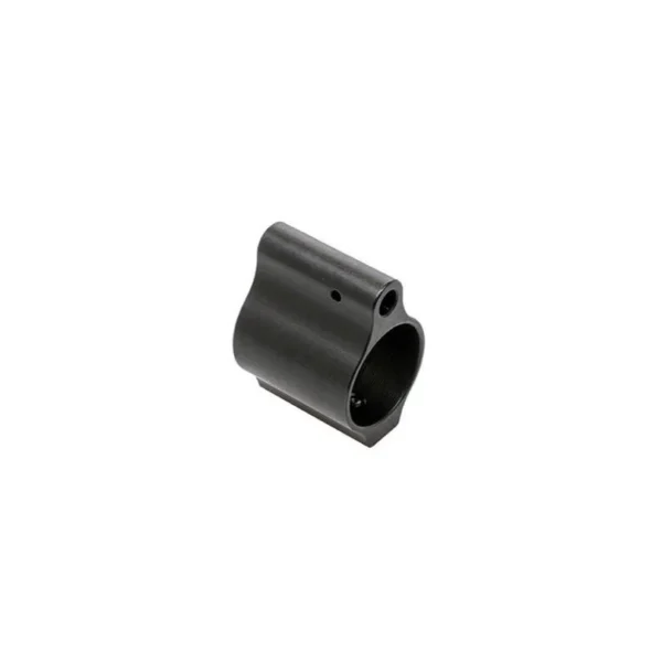 CMMG Gas Block Assembly black low-profile gas block in angled view