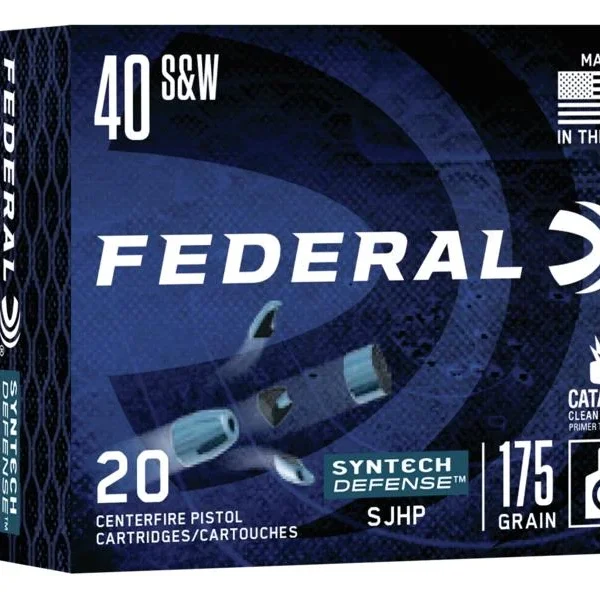 Federal FED SYN DEF 40S&W 175GR SJHP 20/200