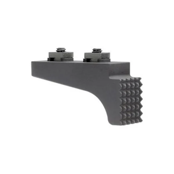 Midwest M-LOK Barricade Stop black side view with two mounting screws and textured face