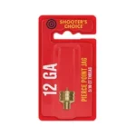 SHOOTERS CHOICE 12GA PIERCE JAG, brass jag visible in red retail packaging