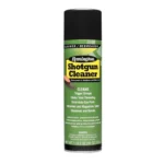 Remington Shotgun Cleaner, green aerosol can with black cap in front view