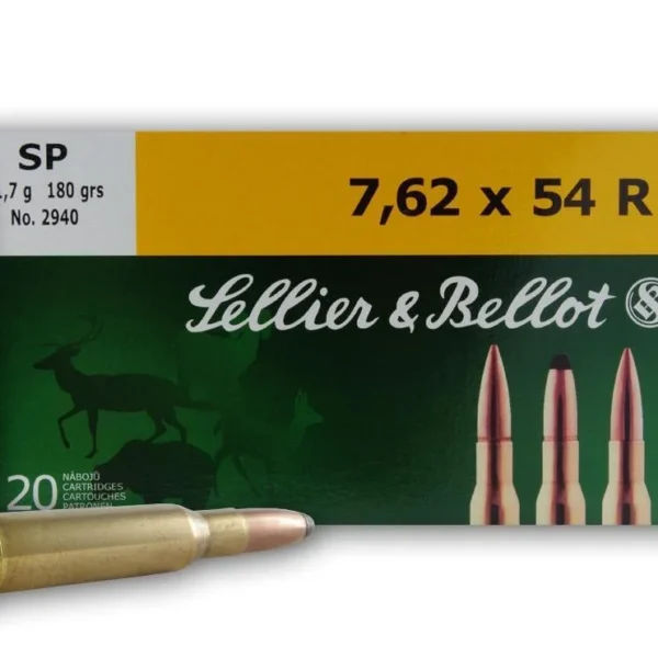 Mag-Tech/Sellier- Bellot Sellier & Bellot Rifle Ammunition 7.62x54R 180 gr SP 2625 fps 20/ct