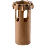 BANISH 45 PISTON 1/2X28 SLV, bronze cylindrical piston with slotted top