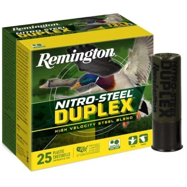 Remington Arms Co. Inc. Remington Nitro-Steel Duplex Shotshells 12ga 3" 1-1/4oz 1450 fps #BB(x4) Shot 25/ct