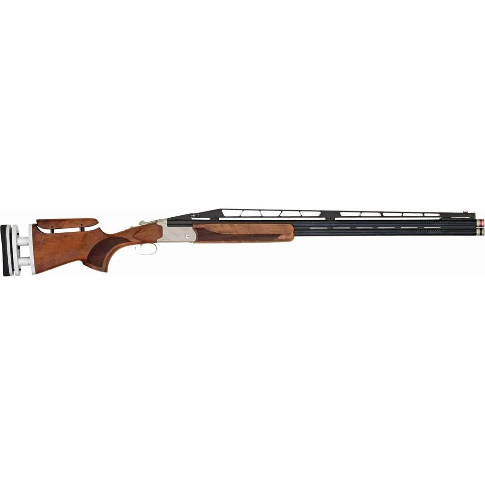 primary-4863 TriStar Arms Inc. Tristar Arms TT-15 DT Adjustable (DTA) O/U Trap Shotgun 12ga 32" Barrel Silver/Walnut Stock