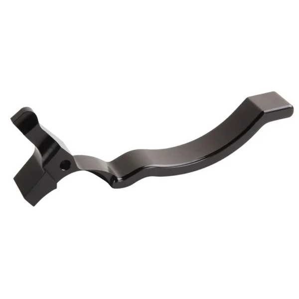 Tactical Solutions X-Ring extended magazine release, matte black angled view